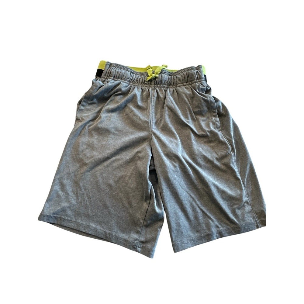 Members Mark Shorts Boys Pullon Gray Size Large ( 10-12) Drawstring Sports EUC